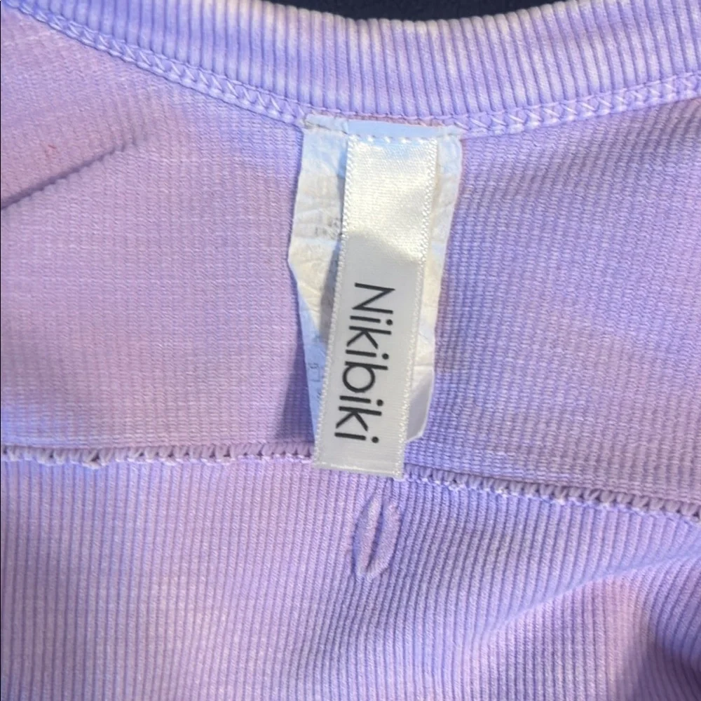 Nikibiki Lavender Ribbed Top - Picture 2 of 3